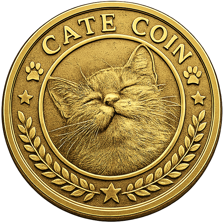 CATE Coin medallion